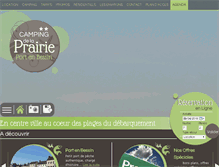 Tablet Screenshot of camping-de-la-prairie.fr